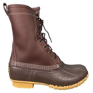 NWOT L.L. Bean Women’s Brown Shearling Lined Hunting Duck Boots Size 8